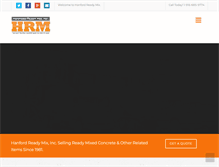 Tablet Screenshot of hanfordreadymix.com